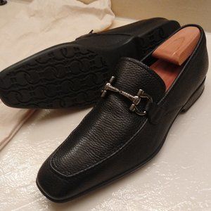 Salvatore Ferragamo Gregory Black Calf Slip-On